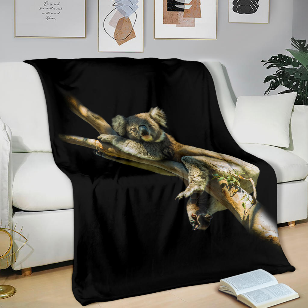 The Sleepy Koala Plush Blanket