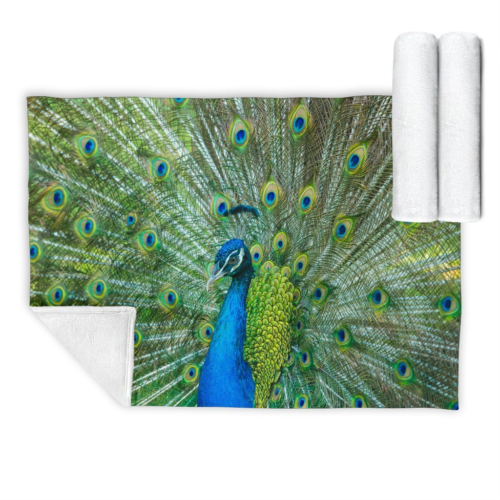 Peacock Plush Blanket
