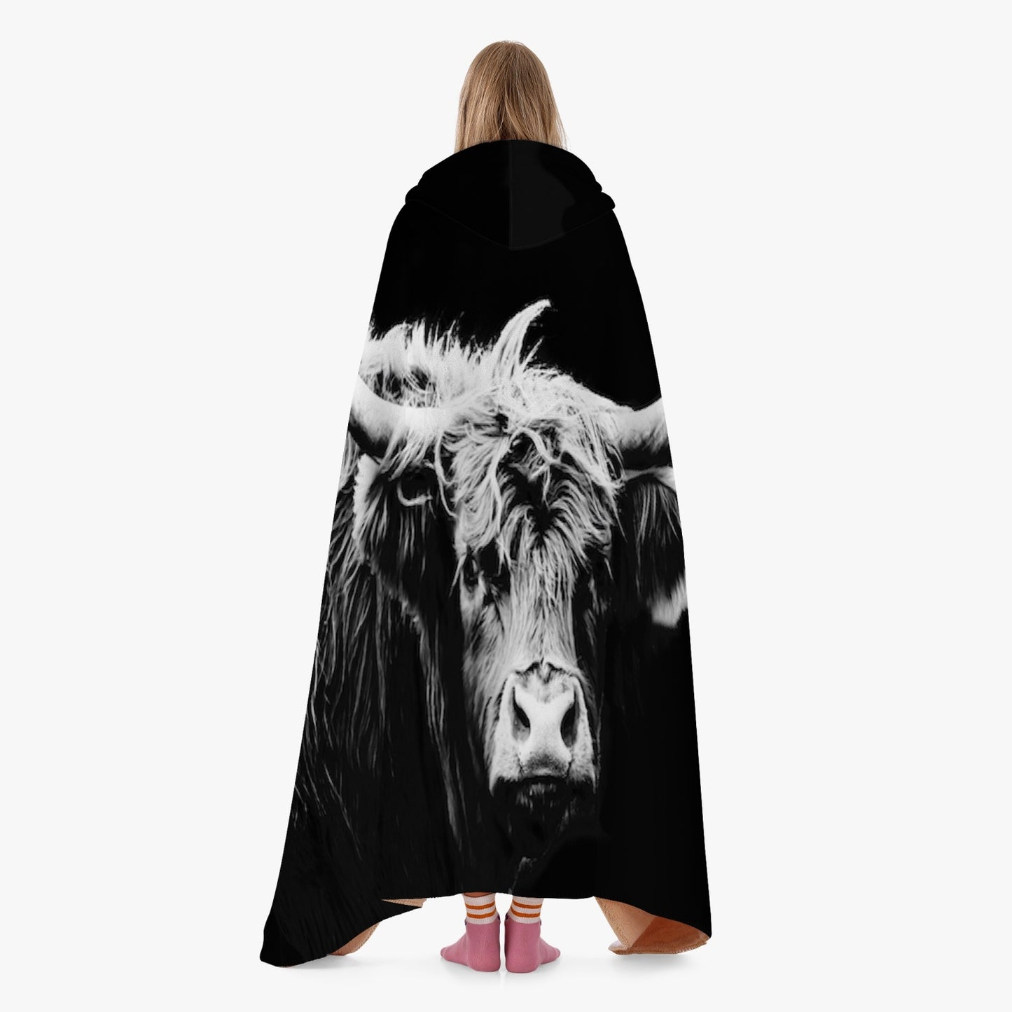 Highland Cow Hooded Blanket