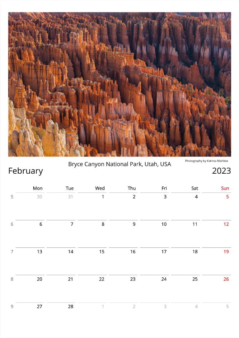 Landscape & Seascape Calendar 2023