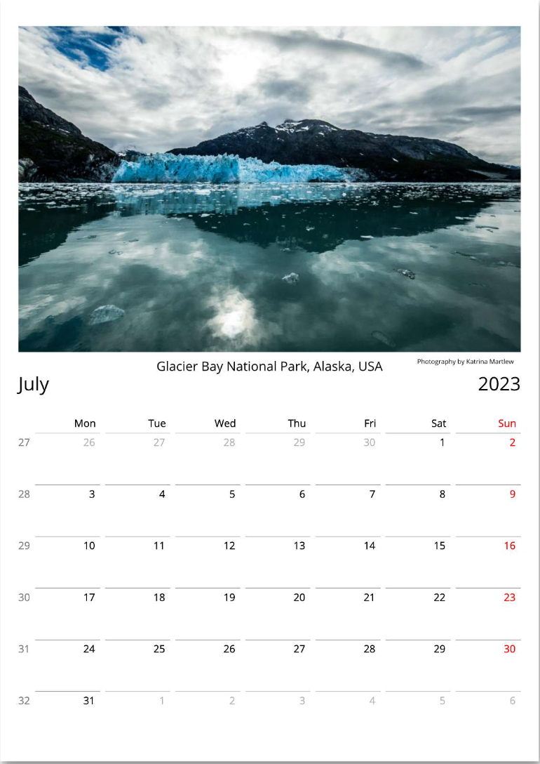 Landscape & Seascape Calendar 2023