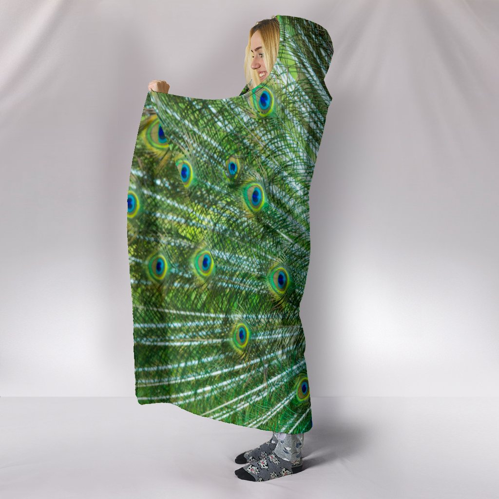 Peacock Hooded Blanket