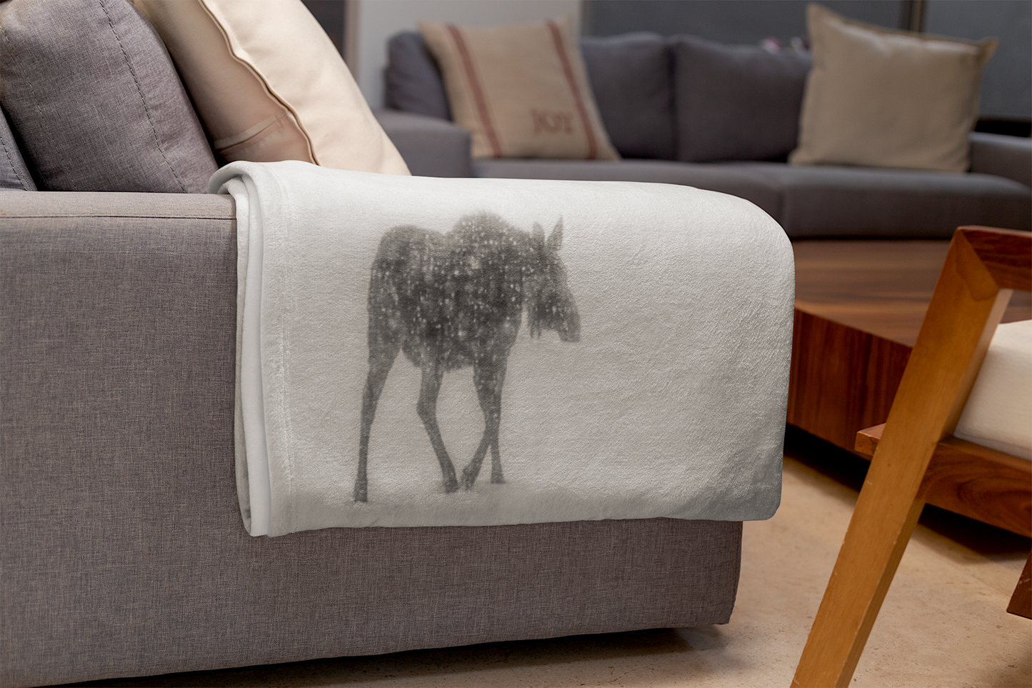 Baby Moose 'Winter' Plush Blanket